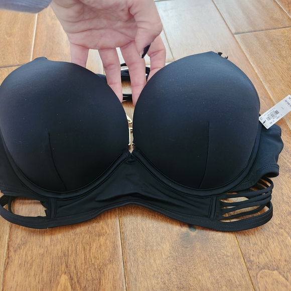 NWT VS Black Push-up Bikini Top - Picture 1 of 3